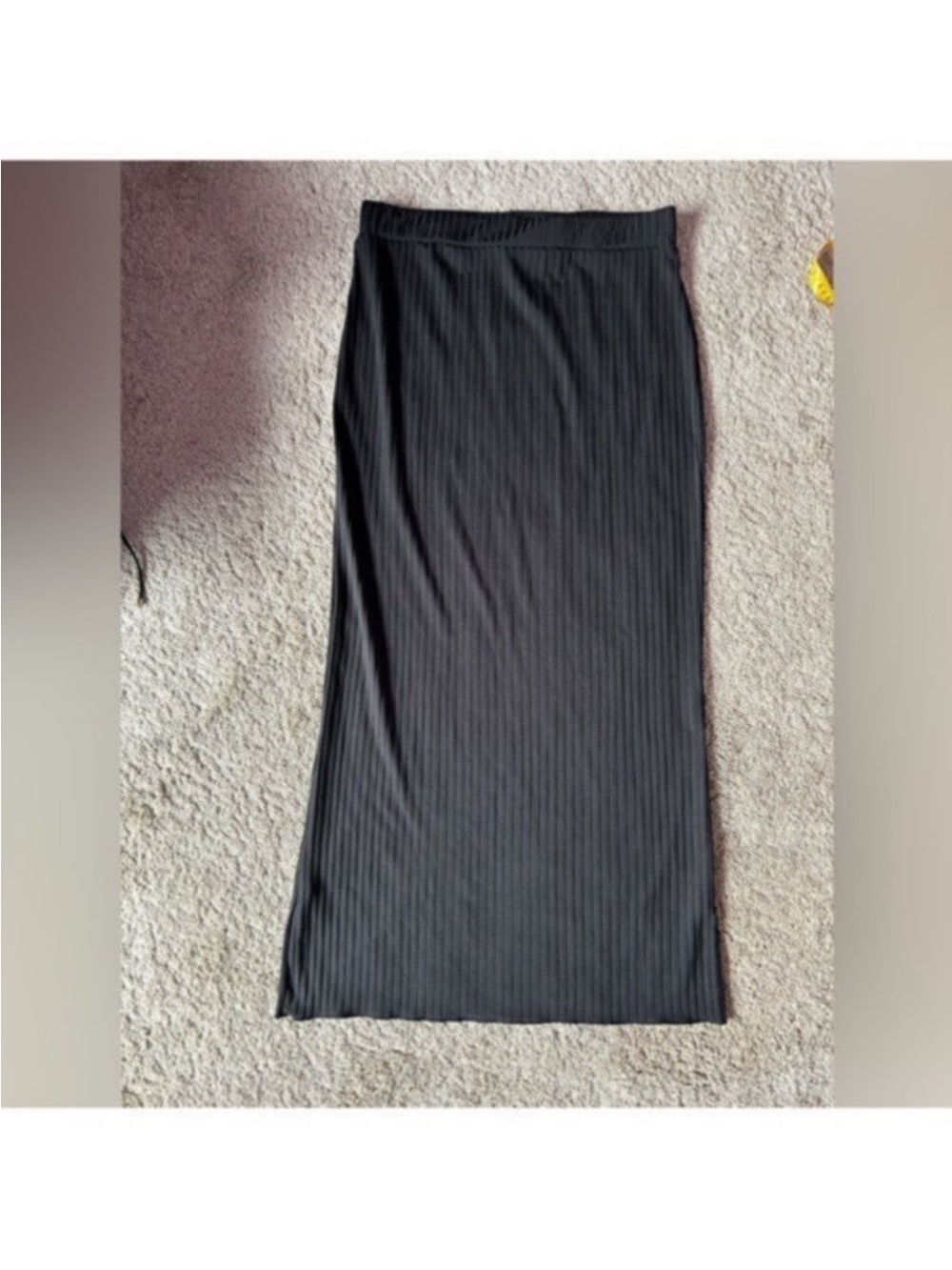 Women’s Black Maxi Ribbed Dress